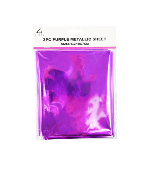 Purple Metallic Sheet 45.7 x 76.2cm 3pc