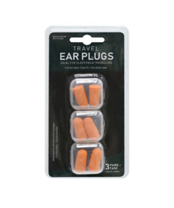 Travel Ear Plugs with Case 3pk