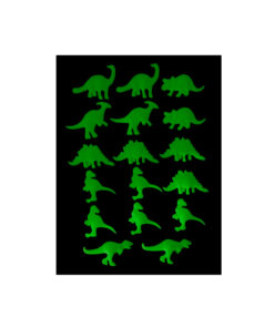 Dinosaur Glow In Dark 6cm 16pk