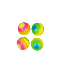 Rainbow Color PU Balls 6.3cm 4 pk