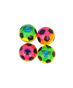 Rainbow Soccer PU Balls 6.3cm 4 pk