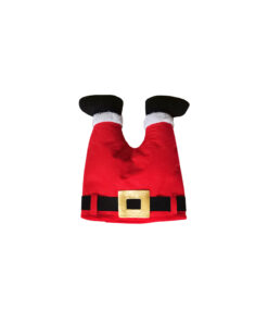 upside down santa pants head hat