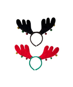 reindeer antler headband with bells assorted