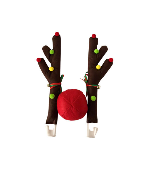 reindeer and nose car accessory set