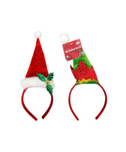 christmas hat on headband assorted