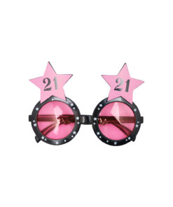 21 Pink Party Glasses