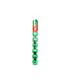 green bauble ball decoration set