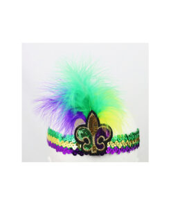 Mardi Gras Feather Headband