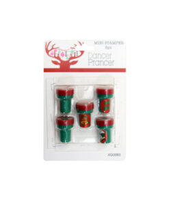 christmas mini stamp set 5pc