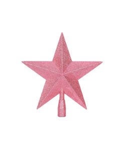 pink glitter star topper