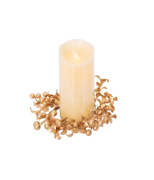 wreath candle