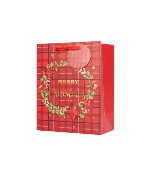 Small Tartan & Berries Gift Bag