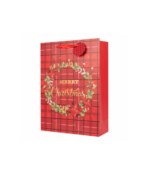 Small Tartan & Berries Gift Bag