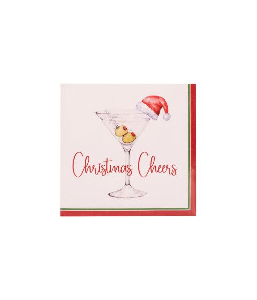 Christmas Cheers Napkins 2ply 25pk 33x33cm