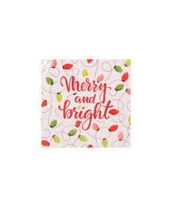 Merry & Bright Napkins 2ply 25pk 33x33cm