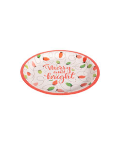 Merry & Bright Paper Plates 12pk 23cm