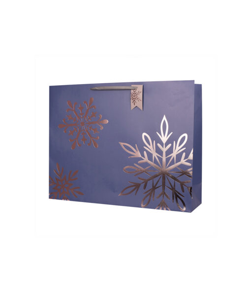 Large Sparkling Snowflakes Gift Bag 51x15x40cm