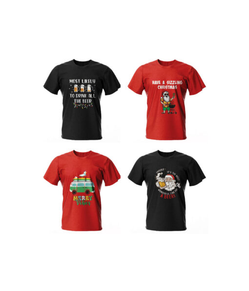 T-Shirt Christmas Mens Assorted