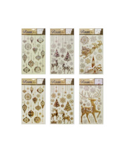 Metallic Puffy Wall Stickers Assorted