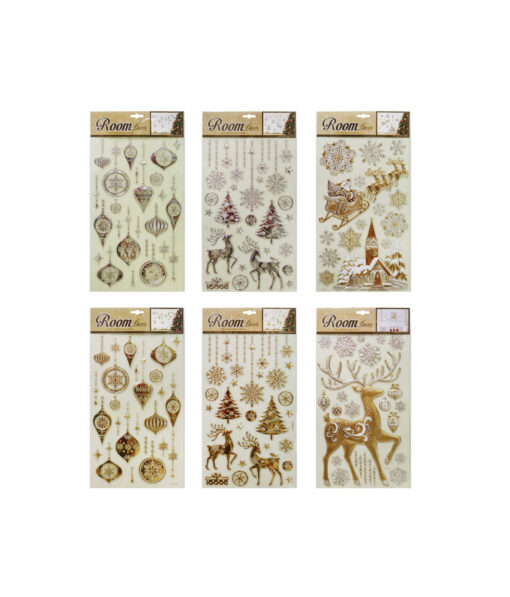 Metallic Puffy Wall Stickers Assorted