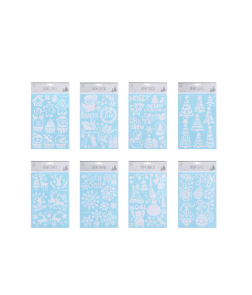 Plastic Snow Spray Stencil Assorted