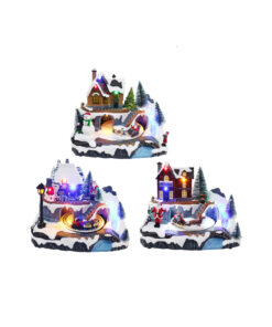 Usb Led Musical Christmas House Assorted