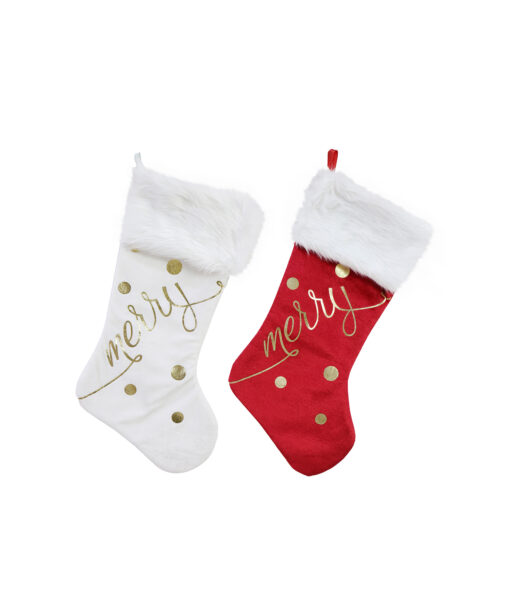 Gold Foil Stocking Assorted 53cm