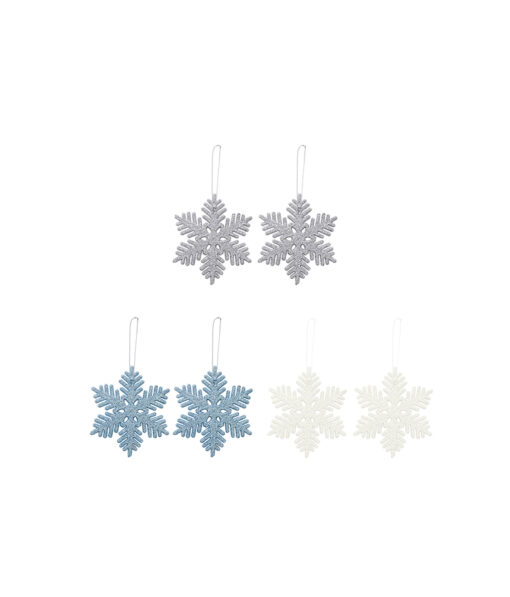 Snowflake Hanging Assorted 2pk