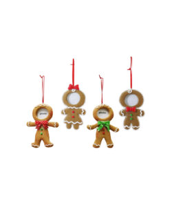 Hanging Gingerbread Photo Deco Assorted 13cm