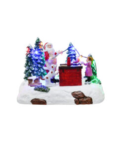 Musical Led Bbq Santa With Real Smoke Usb