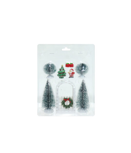 Village Christmas Scene Set 9pc