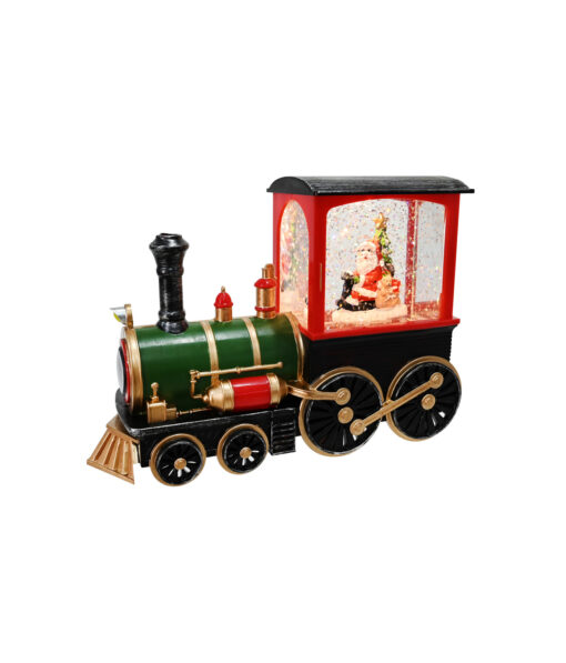 Glitter Swirl Santa Train Usb