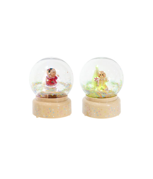 Gingerbread Spin Sprinkles Globe With Music Assorted 18cm