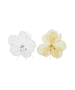 Peony Organza Sequins Clip Assorted