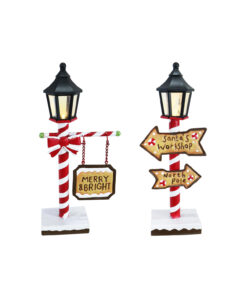 Led Metal Gingerbread Table Lamp Assorted 30cm