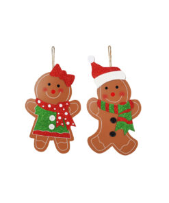 Hanging Gingerbread Guy / Gal Assorted 36cm