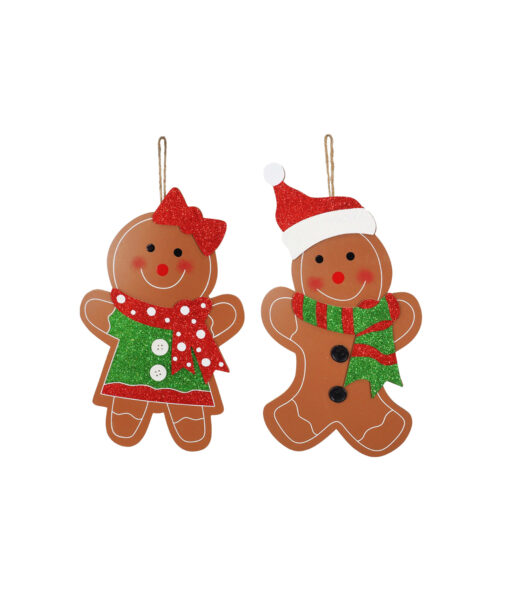 Hanging Gingerbread Guy / Gal Assorted 36cm