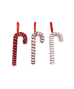 Hanging Foam Candycane Assorted 22cm