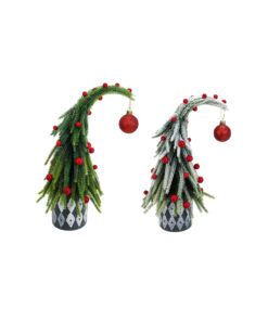 Potted Curve Tree Berry Bauble Assorted 30cm