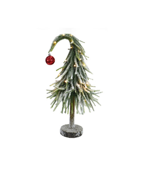 Light Up Spiky Curve Tree 46cm