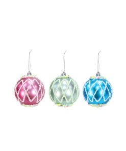 Glossy Candy Bauble Assorted 8cm