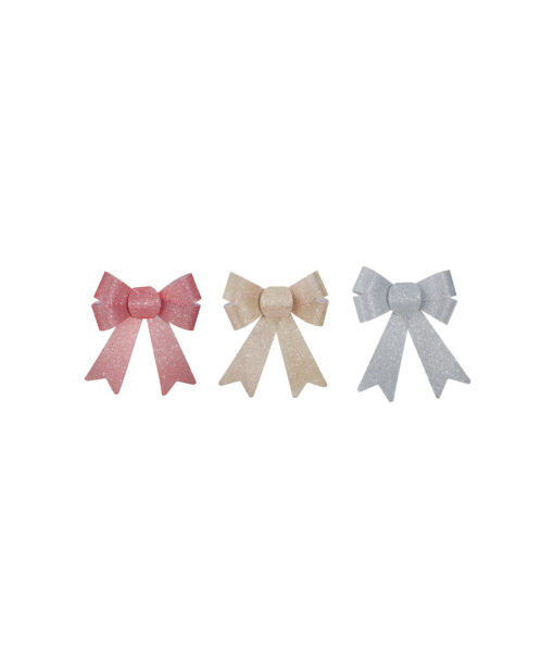 Pastel Sparkly Bow Assorted 2pk