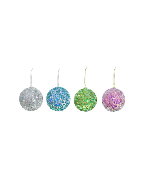 Sequin Confetti Bauble Assorted 10cm