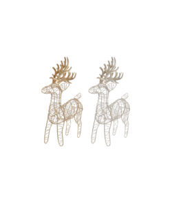 Matte Metal Reindeer Assorted 23cm