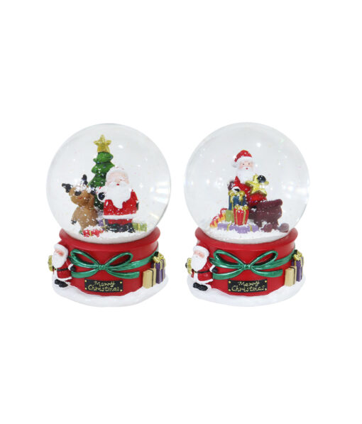 Musical Santa Waterball Assorted 10cm