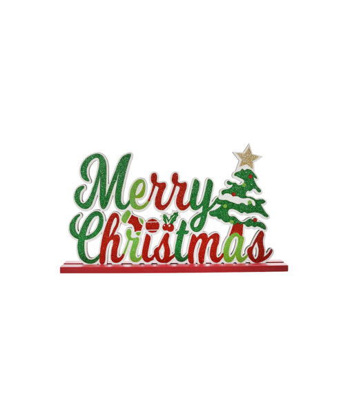 Merry Christmas Glitter Sign