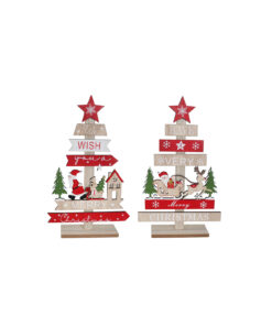 Santa Wishing Tree Scene Assorted