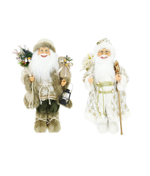 Santa Luxury Gold / Cream Figure Assorted 45cm