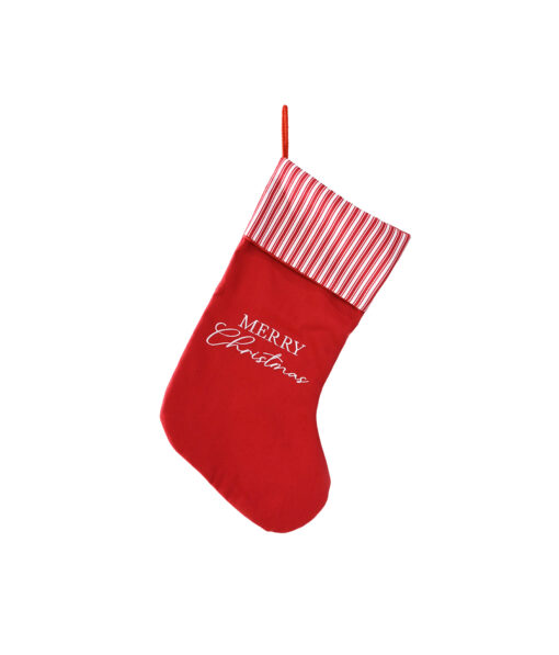 Candy stripe Border Stocking