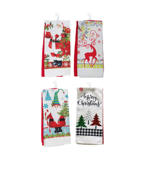 Christmas Tea Towel Assorted 2pk